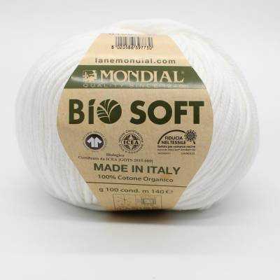 Mondial BioSoft gomitolo da 100 g in cotone organico per Uncinetto